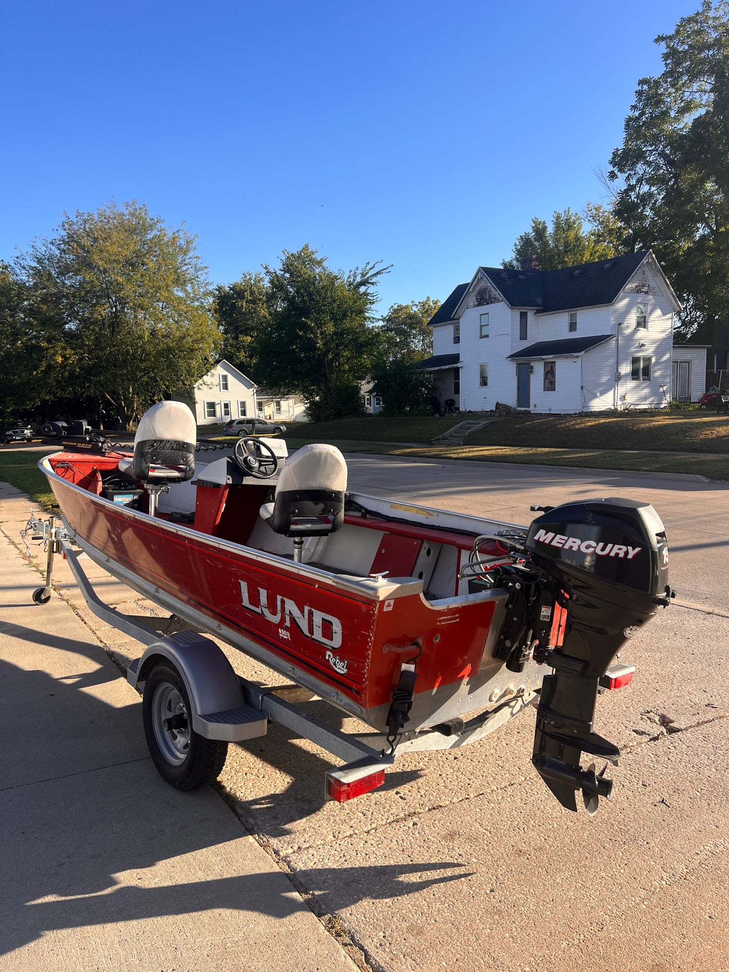 1991 Lund Rebel Pike 16" With Trailer