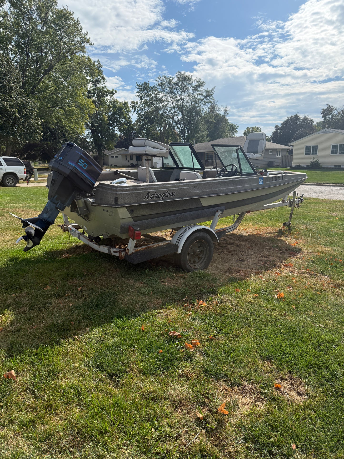 1987 Astroglass Combo 151 With Trailer