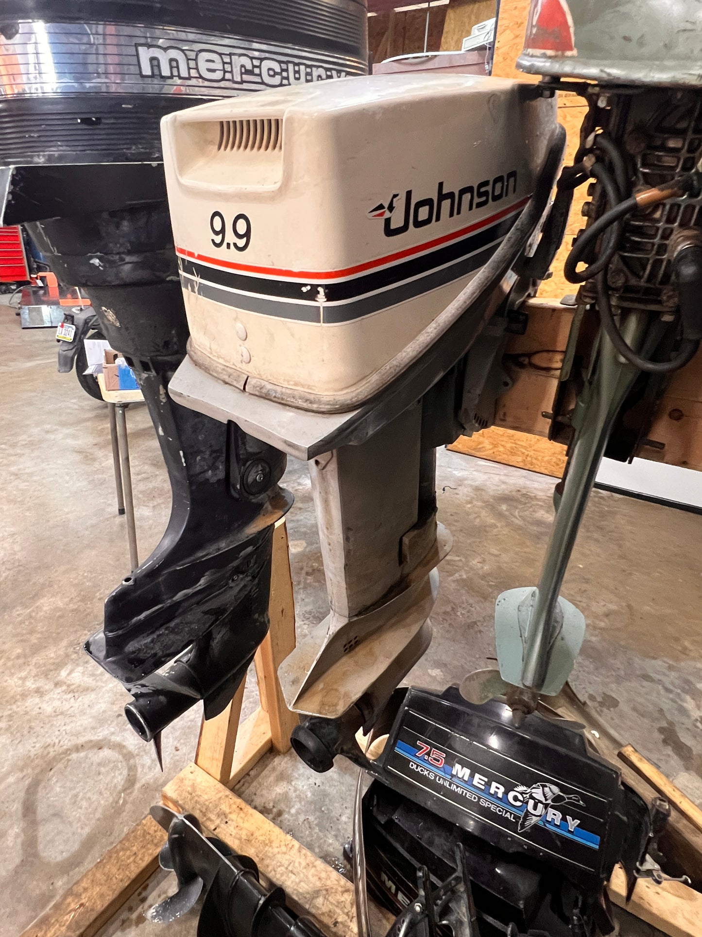 Johnson 9.9 HP Tiller Outboard Motor