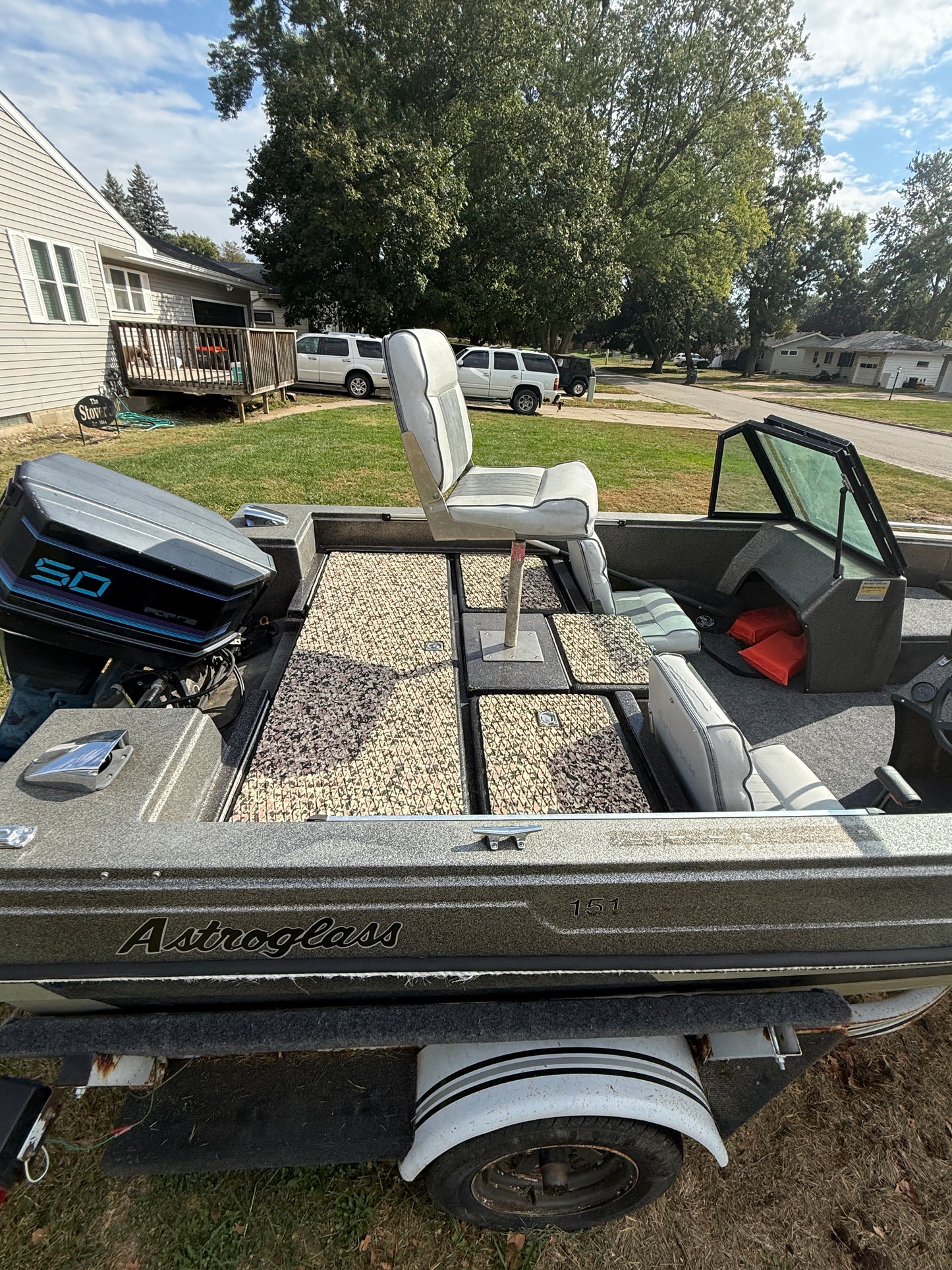 1987 Astroglass Combo 151 With Trailer