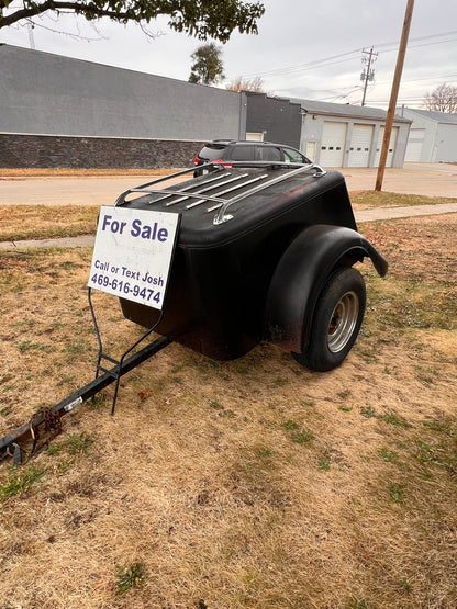 Behind Fiberglass Luggage Trailer