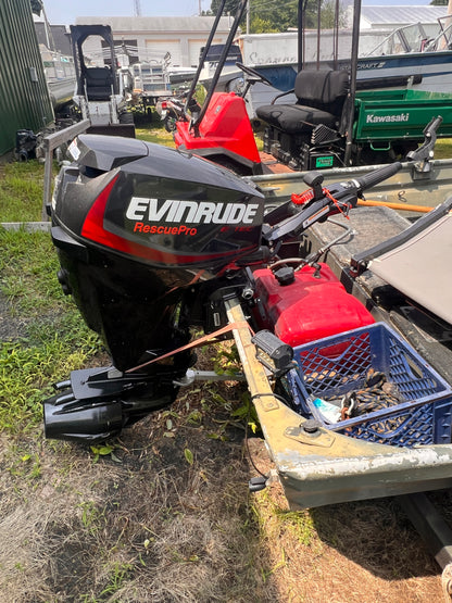 2018 Evinrude Etec 25HP Rescue Pro Pump Jet